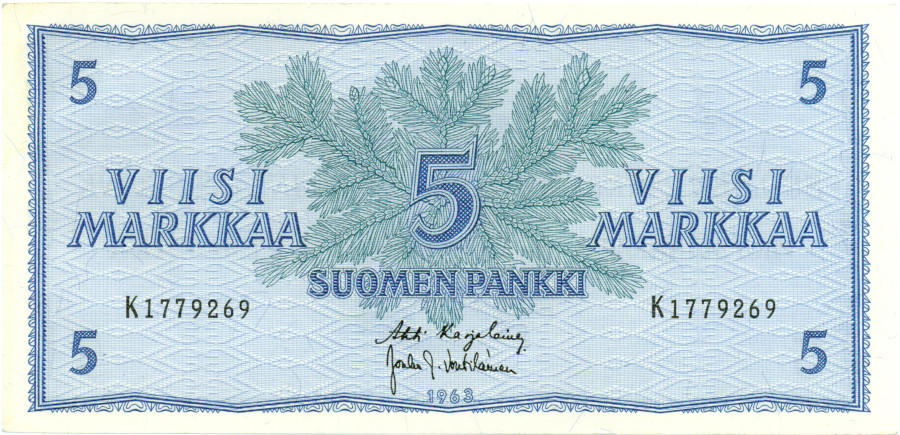 5 Markkaa 1963 K1779269